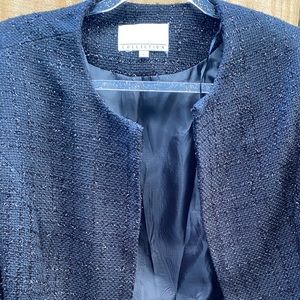 Black Mia Knit Slightly Cropped Jacket Sz 12